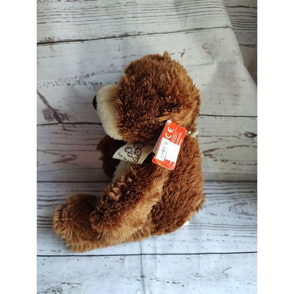 Aurora 7"inch Sitting Luv to Cuddle Brown Bear With Tags plush stuffed animal - Picture 4 of 9